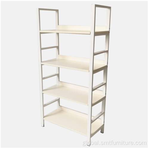 China 4 Layer Metal Leaning Ladder Shelf Bookcase Manufactory